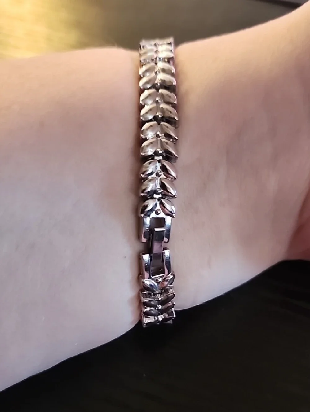Silver Crystal-Accent Women's Bracelet Watch